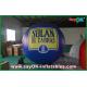 Outdoor 2.5M Inflatable Helium Balloon Blue Zeppelin PVC Pageant Event
