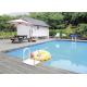 Villa Residence Rectangular Metal Frame Pool With PVC Tarpaulin 5*30m