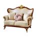Elegant Living Room Furniture Classic Leather Luxury Sofa Set