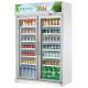 OP-A300 Digital Temperature Double Glass Door Beverage Display Cooler