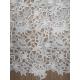 Chemical Floral Embroidery Lace Fabric 119CM Width Iron on Backing