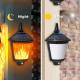 Yard Flickering Flames Wall Lights Outdoor Decorative Hanging Fire Moving Led Lantern