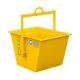 60L Hoist Tipping Bucket Concrete Equipment Parts Customized Yellow