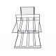 203mm Height 216mm Width Clothing Organizer Rack For Bedroom