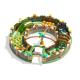 Inflatable Round Circle Obstacles Course Bouncy Castle For Childrens