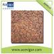 Wooden mosaic wall tiles with rough surface for wall decoration