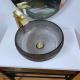 Unique Glass Vessel Basins Grey Bathroom Grey Crystal Vanity Countertop Round