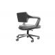 PU Gaslift Low Back Executive Swivel Desk Chair Fixed Armrest 23.2KG