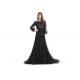 Evening Cocktail Evening Dresses , Womens Black Evening Dresses With Built - In Bra