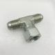 1/4inch Cnc Machine Hydraulic Hose Tee Male Female Pipe Fittings