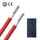 TUV Certified 6mm2 Hybrid Solar PV System Cable for Solar System Installation Black / Red Outer Sheath