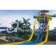 Large Fiberglass Water Slides Equipment , Garden Water Slide For 4 Guests Per Time