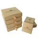 Jewellery Slide Open Gift Boxes Eco Friendly Recycled Brown Kraft Paper Boxes
