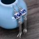 Fashion Ceramic Bead Sterling Silver Tassels Earrings(054268)