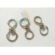 Nickle Plated Metal Swivel Shape Links For Coiled Lanyards Height 32MM