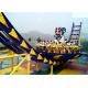 Adjustable Running Time UFO Roller Coaster With Turntable And Control System