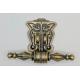 Brass Plating Metal Coffin Handles Zinc Alloy Material High Durability