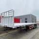 3 Axle 40 Ton Flatbed Trailer Dimensions with 7000-8000mm Wheel Base