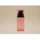Clear Red Airless Dispenser Bottles Black Pump 30ml 50ml 80ml Optional Volume