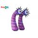 Commercial Led Inflatable Lighting Decoration Column Flower With Eyes