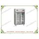 OP-916 Drug Storage Fan Cooling Double Glass Door Upright Display Refrigerator