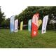 Printed Outdoor Beach Flag Custom Color Promotional Feather Flags