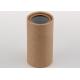 SGS Cylinder Paper Composite Cans Packaging With Plastic Window In The Cover