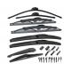Windshield Universal Wiper Blade Rubber Clear Durable For A4 A6 W203