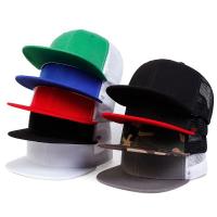 Blank Plain 6 Panel Trucker Cap Custom Flat Mesh Trucker Hat