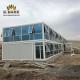 Portable Prefabricated Flat Pack Construction Offices With Glass Wall