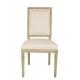 Wholesale wedding square back chair wooden frame chair with linen event rental