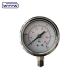 2.5 SS304 Oil Filled High Pressure Gauge Psi 2.5% 1.6% Accuracy