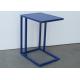 Simple Style Metal Living Room Coffee Table 1.5'' Wide C Shaped End Table