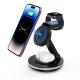 4 In 1 Foldable Multifunction Charging Stand 180deg Rotating Magnetic Wireless Car Charger