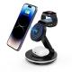 4 In 1 Wireless  Portable Magnetic Iphone Charger Lamp Charging Station For Phone Earphone Watch