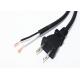 High copper JIS  2pin 10amp power cord without connector power cabale OEM