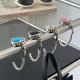 Crystal Alloy Foldable Handbag Hook Heart Shape Bag Table Hanger Hook