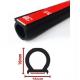 Windproof D Shape Rubber Door Sealing Strip with Simple Adhesive Tape Installation
