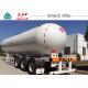 58.1 Cbm 3 Axles LPG Tank Trailer , LPG Gas Tanker Truck ASME Standard