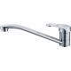 Single Hole Polished Kitchen Sink Water Faucet Streamlined Style HN-3C20 for Restaurant