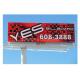 Full Color Outdoor LED Billboard Double Sided Advertisement , 16mm Commercial LED Display