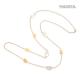 60CM Stainless Steel Designer Jewelry Long Pendant Gold Stacking Necklace