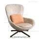 Fabric Covers Swivel Lounge Chair