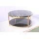 Gold Color 60cm Center Table Stainless Steel Base For Home Office