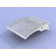 430 Silver Skylight Louver System Powder Coating Waterproof Customized Color
