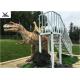 Kiddies Lovely Large Ride On Dinosaur For Playground / Shopping Mall / Zoo Park
