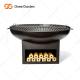 Bbq Outdoor Cooking Grills Plancha Grill Corten Steel Fire Pit Black Colour