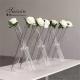 16 Inch 20 Inch Simple Crystal Flower Glass Wedding Cylinder Vases 3 Pcs Set