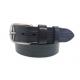38mm Single Prong Buckle Mens Casual Leather Belt With Three Rows Stitching