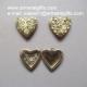 Brass Hollow Filagree Heart Photo Locket Copper mesh picture locket Pendant